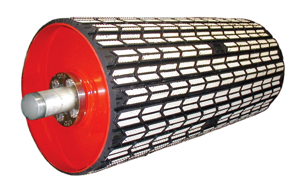 ASGCO Arrowhead Ceramic Conveyor Pulley Lagging